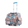 thumbnail image 1 of Olympia Deluxe Fashion Rolling Overnighter Suitcase, Paisley, 1 of 5