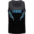 thumbnail image 2 of Yanarno Débardeurs de Boxe à Sequins pour Garçons Sans Manches Imprimé Lettres pour Course Noir&Bleu Clair 6, 2 of 6
