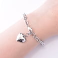 thumbnail image 3 of Girls Bracelet Gift Giving Polished Trendy Heart 26 Letters Alphabet Initial Bracelet, 3 of 5