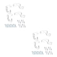 thumbnail image 4 of QualitChoice 2 Pairs Baseball Bat Wall Mounted Holder Softball Bats Display Organizer Rack Hanger Mall Collectible Accessories Clear 2Set, 4 of 6