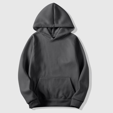 Amzcrzy Hoodies for Men Casual Solid Color Hooded Mens Long Sleeve Shirt Comfy Fleece Men Hoodies Loose Plain Hooded Sweatshirt with Pocket 3XL