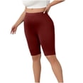 thumbnail image 2 of Women Plus Size Biker Shorts Gym Workout Running Yoga Athletic Shorts, 2 of 6
