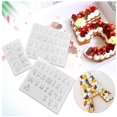thumbnail image 2 of VogueV #01 Clearance Clearly Molds Silicone Molds for Resin Small Reverse Letters & Numbers Set Uppercase & Lowercase Epoxy Resin Casting Cake Mould Clear, 2 of 2