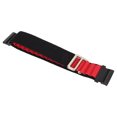 thumbnail image 2 of Stretch Woven Nylon Smartwatch Band Strap Replacement Accessory Fit for Fitbit Versa 4 3 Sense 2 Black and Red, 2 of 9