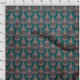 thumbnail image 3 of oneOone Georgette Viscose Fabric Floral & Paisley Block Print Fabric By The Yard 42 Inch Wide, 3 of 4