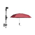 thumbnail image 2 of GROWTH TANK Parasol de Chaise de Plage avec Pince Universelle Pare-Soleil Réglable à 360 Degrés Rouge Rouge Rouge Couche Simple, 2 of 9