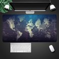 thumbnail image 2 of Large Mouse Pad 31.4 x 15.7inches 3mm XXL Extended Gaming Mouse Pad Mat with Non-Slip Base Stitched Mousepad for Computer,Office,Keyboard and Laptop-World map，Waterproof Desk Mat, 2 of 5