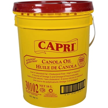 Capri Seau d'Huile de Canola, 16 Litres