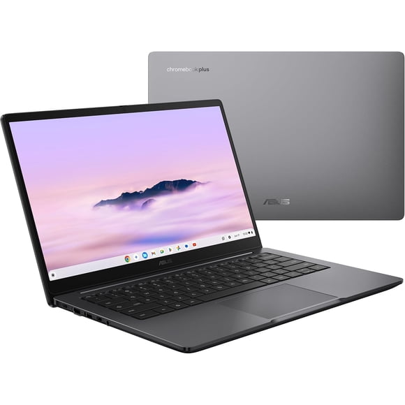 ASUS CX14 14 Pouces FHD Chromebook Plus Portable avec Google AI Intel Core 3 8 Go Mémoire 128 Go eMMC Misty Grey Chrome OS