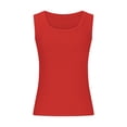 thumbnail image 3 of Yuyuzo Tank Tops for Women Sleeveless Shirts Scoop Neck Going out Tops Ribbed Knit Slim Fitted Basic Tees, 3 of 5