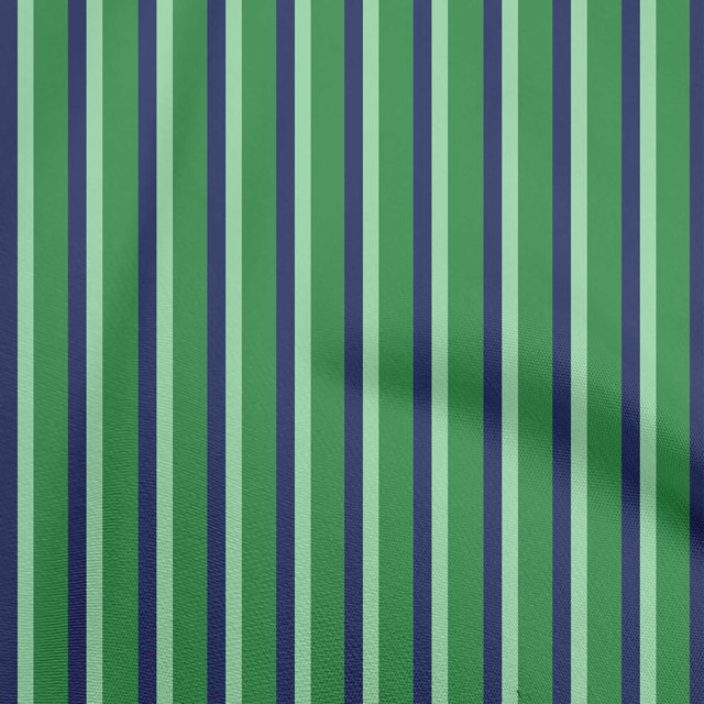 oneOone Polyester Spandex Forest Green Fabric Stripes Sewing Craft Projects Fabric Prints By Yard 56 Inch Wide