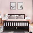 thumbnail image 3 of Gymax Wood Bed Frame Wood Slats Support Platform W/Solid Headboard&Footboard Full Size, 3 of 10