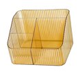 thumbnail image 1 of 4 Grids Trapezoidal Desktop Storage Box, Makeup Organizer, PP Plastic Clear Case for Cosmetics, Remote Controls, Skincare Products, Stationery with Multiple Usages, 1 of 8