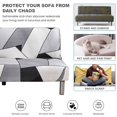 thumbnail image 2 of 2024 Armless Futon Sofa Bed Cover  Stretch Sofa Couch Slipcovers Without Armrests  Printed Furniture Protector Cover  9 Colors, 2 of 8