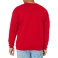 thumbnail image 3 of Hanes Chandail en Molleton EcoSmart pour Hommes, Lot de 2, 2TG, Rouge Foncé, 3 of 7