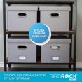 thumbnail image 4 of Internet's Best Collapsible File Storage Organizer with Lid - Decorative Linen Filing & Storage Office Box – Hanging Letter/Legal Folder – Home Office Bins Cabinet – Grey Container - 4 Pack, 4 of 4