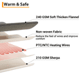 thumbnail image 3 of Heated Throw Blanket,Soft Flannel Heating Blanket with with 8 Hours Auto Off 10 Fast Heating Levels,Machine Washable,Overheating Protection, 3 of 3