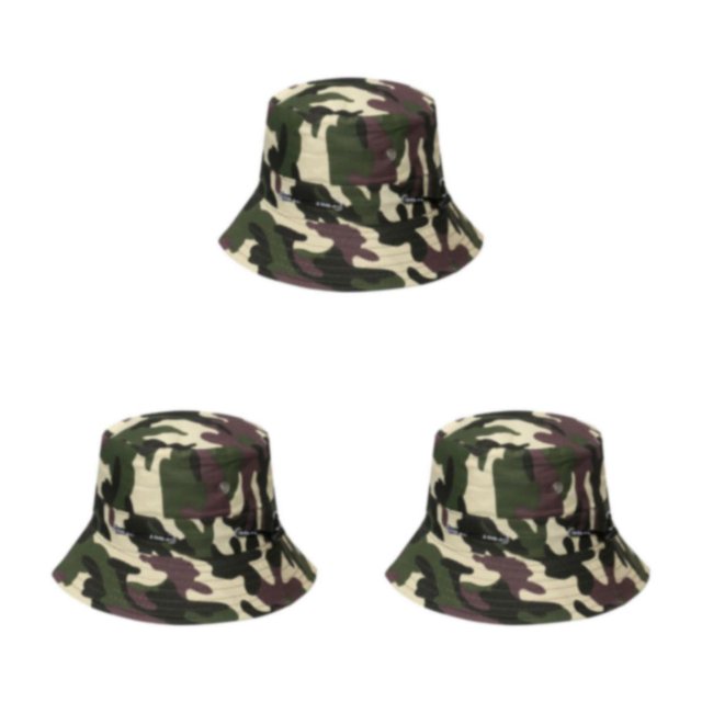 Thinsony Polyester Breathable Fisherman Cap For Sun Protection And Comfort Sunscreen Fisherman Cap Hat Summer disruptive pattern4 58cm 3Set