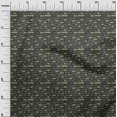thumbnail image 3 of oneOone Cotton Poplin Olive Green Fabric Text Sewing Material Print Fabric By The Yard 56 Inch Wide, 3 of 5