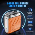 thumbnail image 2 of Portable Rotary Dual Ring Electric Shaver Black, 2 of 7