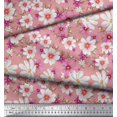 thumbnail image 2 of Soimoi Poly Georgette Fabric Cosmos Floral Print Sewing Fabric Yard 42 Inch Wide, 2 of 3