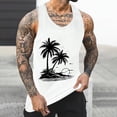 thumbnail image 2 of Birdeem Camisole pour Hommes Débardeur pour Hommes Dégradé Incolore Imprimé Col Rond Bretelle Fine Dos Dégagé Régulier Débardeur de Sport Décontracté Blouses, 2 of 12