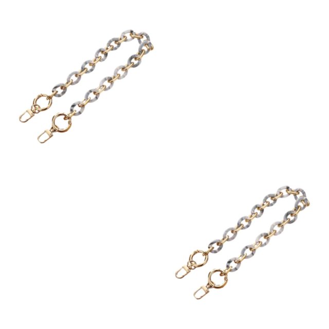 Redempat Resin Bag Chains Vibrant And Fashion-forward Bag Add-ons Easy To Install L204-2HS 2Set