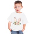 thumbnail image 4 of Penkiiy T-Shirts de Pâques pour Enfants Tout-Petits Garçons Filles Mode Pâques Imprimé Oreilles de Lapin Col Rond Imprimé Manches Courtes Haut 9 Ans Blanc, 4 of 4