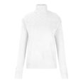 thumbnail image 3 of Besolor Chandails à Col Roulé pour Femmes Manches Longues Décontractées Tricot Torsadé Pull Ample Automne Hiver, 3 of 6