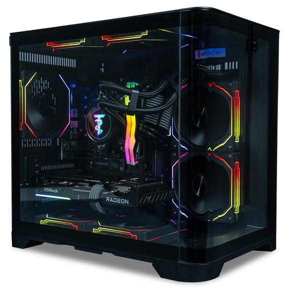 ViprTech Reaper 2.5 PC à Refroidissement Liquide - Ryzen 7 8700F 5GHz, AMD RX 9060XT 16 Go, 16 Go DDR5, 1 To SSD, Onyx Noir