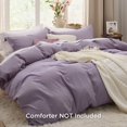 thumbnail image 2 of Bedsure Grayish Purple Twin Duvet Cover Set - Soft Prewashed Duvet Cover Twin Size, 2 Pieces, 1 Duvet Cover 68x90 Inches with Zipper Closure and 1 Pillow Sham, Comforter Not Included, 2 of 6