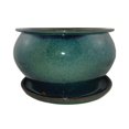 thumbnail image 1 of CERAMIC PLNTR - AQUA 8"" (Pack of 2), 1 of 1