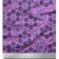 thumbnail image 1 of Soimoi Rayon Fabric Snowflake Artistic Fabric Prints By Yard 42 Inch Wide, 1 of 3