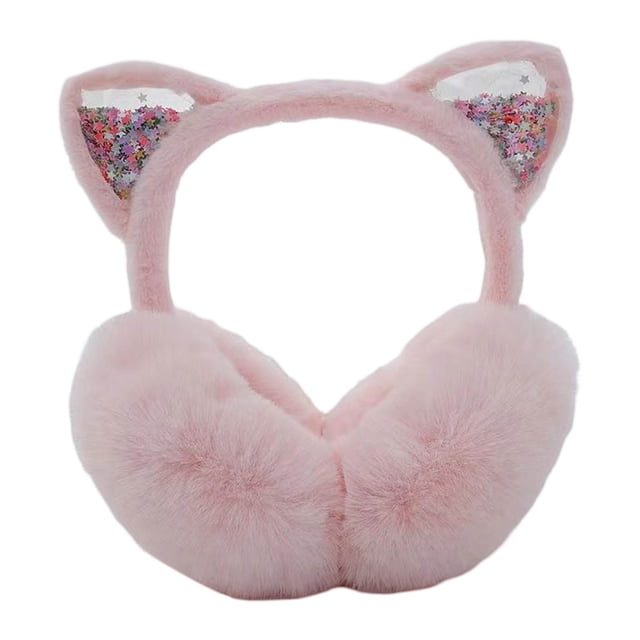 Ensemble de Gants et Cache-Oreilles pour Femmes, Cache-Oreilles Silencieux, Petites Oreilles, Cache-Oreilles Unisexes, Cache-Oreilles Pliables pour Femmes, Cache-Oreilles d'Hiver Pliables et Chauds pour Enfants