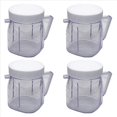 thumbnail image 1 of For Blender Replacement Parts, 4937 Mini Osterizer Blender Jar Accessory, Cup Mini Plastic Jars with Lids (4 Pack),4 x Mixing tank,Transparent, 1 of 9