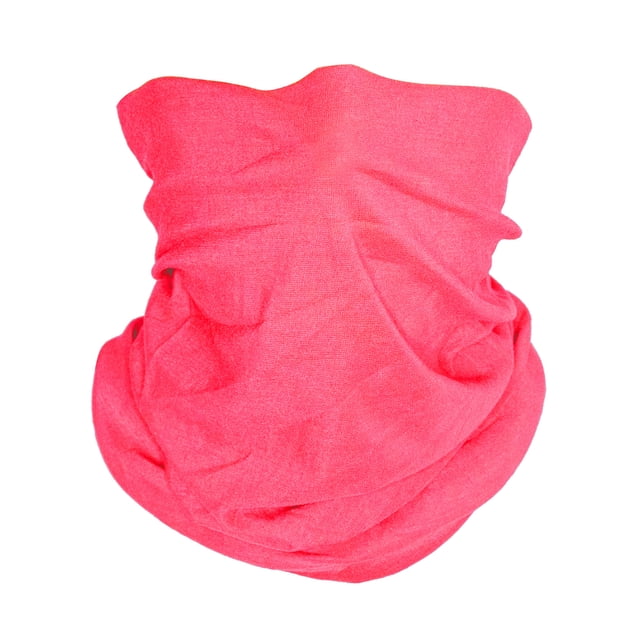 Top Headwear Face Covering Neck Gaiter - Neon Pink