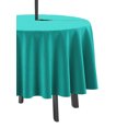 thumbnail image 3 of Vargottam Indoor/Outdoor Round Tablecloth 58 Inch Round Tablecloth with Umbrella , Waterproof Zippered Patio Table Cloths, Spring/Summer Table Covers forCircular Table/BBQs/Picnic-Turquoise Green, 3 of 7