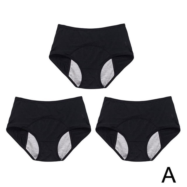 Everdries Culottes Anti-Fuites pour Femmes Incontinence Anti-Fuites Protectrices,L,Noir