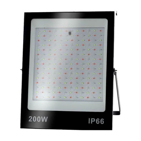 Projecteur à DEL RVB 50W 100W 200W Étanche IP66 pour l'Extérieur avec Télécommande, Lampe pour Laveuse Murale