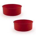 thumbnail image 1 of Round Bread Mold Silicone 8 Inch Cake Pan, Round Baking Mold Set of 2, Non-Stick Bakeware Pan, Reusable Food-Grade, BPA Free, 1 of 5