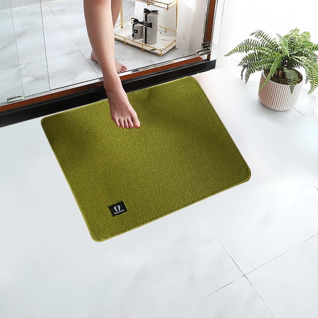 Dvkptbk Bathroom Rugs Home Summer Carpet Front Door Carpet Super Absorbent Quick Drying Rubber Backing Non-Slip Floor Mat Washable Super Soft Bathtub Carpet Bathroom Carpet Bathroom Decor