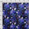 thumbnail image 3 of oneOone Rayon Royal Blue Fabric Skull Sewing Material Print Fabric By The Yard 56 Inch Wide, 3 of 5