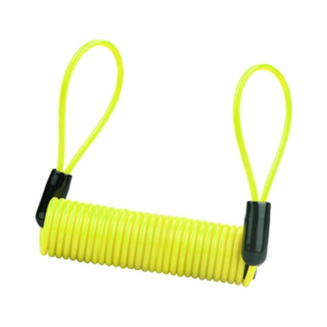 S SERENABLE Câble de Rappel de Sécurité à Verrouillage pour Moto Vélo ATV Jaune
