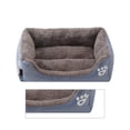 thumbnail image 2 of Pet House Square Movable Pet Bed Neck Support Eco-Friendly Warm Pet Sleeping Mat, Grey, L, 2 of 7