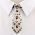 thumbnail image 3 of Cravate en Strass Mode Ajustable Cravate de Fête Cravate en Strass pour Hommes Femmes, 3 of 10