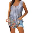 thumbnail image 1 of T-shirts pour Femmes Mode Femmes Imprimé Débardeurs Confortables Légers Camisole T-Shirt T-Shirt Imprimé Machine, 1 of 5
