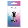 thumbnail image 3 of Rear Assets Petite Aluminum Anal Plug, Gunmetal/Rainbow, 3 of 5