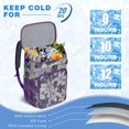 thumbnail image 2 of Romantic Floral and Leopard Print Backpack Cooler - 20L High Capacity, Long-Lasting Insulation for Summer, 2 of 6