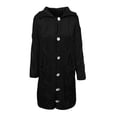 thumbnail image 5 of Women‘s Long Large Classic Cardigans Cable Knit Hood Sweater Oversized Button Duster Coat with Pocket 2024, 5 of 5