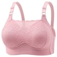 thumbnail image 1 of JMYHOAM Woman's Embroidered Glossy Comfortable Breathable Underwear Bra Bras No Rims with Support and Lift Everyday Bras, 1 of 1